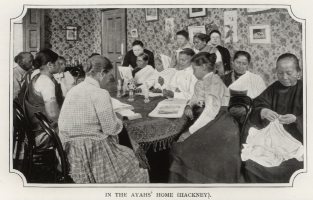The Ayahs' Home in Hackney for destitute Indian and Chinese nannies.