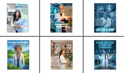 6 Posters created by Year 10 students from City Academy Hackney