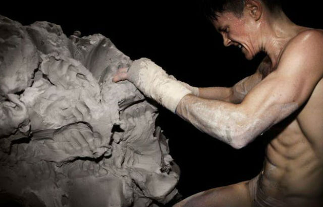 Image of the visual artist, Cassils