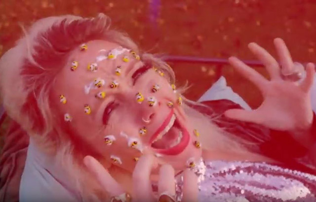 A screenshot from the I Stung Gwyneth Paltrow music video. Credit: John Clay.