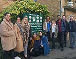 Students outside Stepney Greencoat Church of England Primary School. Credit - Huda Yusuf