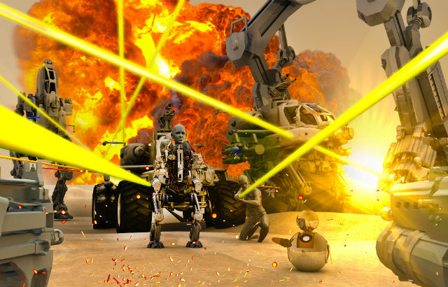 An image of a violent video game