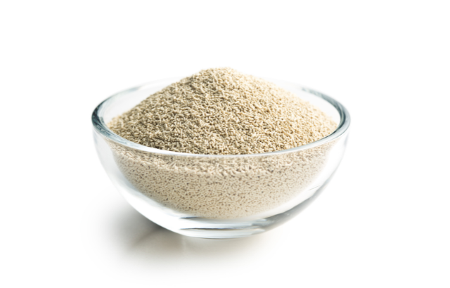 A bowl of yeast