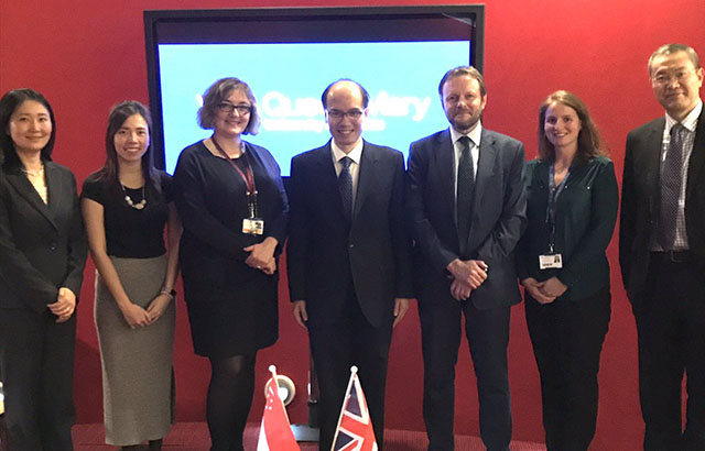 Representatives from Queen Mary and A*STAR including Professor Ng Huck Hui (centre) and Professor Colin Grant (third from right)