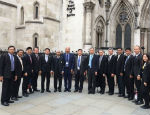 The delegation outside the Royal Courts of Justice