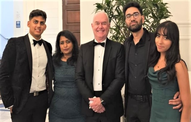 L to R – Dr Yogesh Patel, Dr Swati Nehete, Professor Paul Coulthard, Dr Suraj Shah and Dr Demi Bains