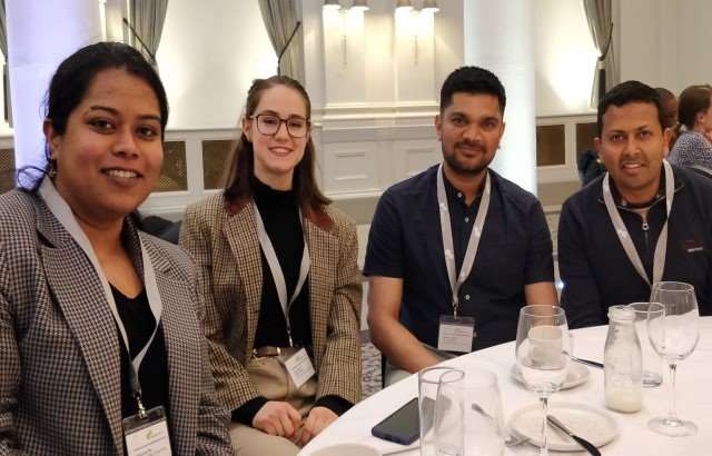 Lead author Dr Pradeepa Madapura with the research team