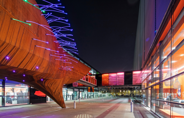 Neuron Pod at the Blizard Institute where HRH Princess Beatrice met BSF-funded researchers