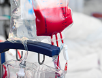 Bag of blood for transfusion