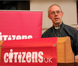Archbishop of Canterbury speaking at The Summit. Photo @chrisjepson.com