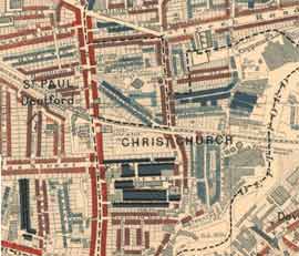 Charles Booth's Poverty Map of Deptford. Credit: LSE