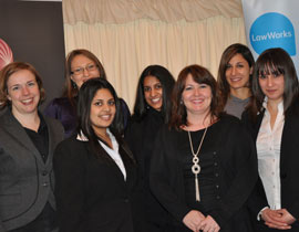 Julie Pinborough (second right) with winning team