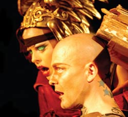 Ron Athey performing