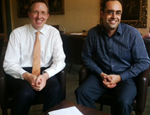 L to R: Nick Bartlett (Director of Education CFA UK) and Professor George Kapetanios, Head of the School of Economics and Finance