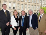 L to R: Minister of Education (NI) John O’Dowd; Dr Anna Bryson; Professor Séan McConville; Professor Ciaran Brady (TCD) and Minister of Education (RoI) Ruairi Quinn