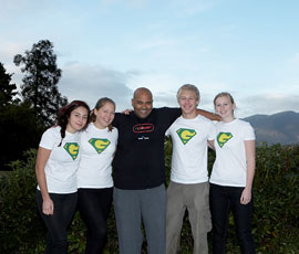 Students (L-R): Ginny Bernadout, Amy Ennis, Tom Langley, Sophie Webb