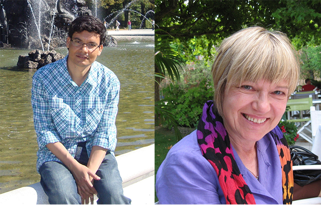(L-R) Dr Hasan Shaheed and Professor Ania Korszun 