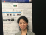 Postgraduate student Lei Tan presenting at the STEM for BRITAIN event 