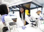 Queen Mary students in laboratory