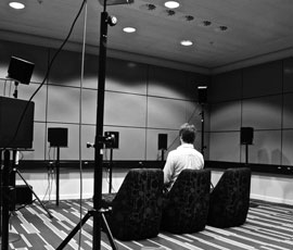 BBC R&D's new listening room at MediaCityUK © BBC