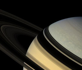 The planet Saturn and its rings