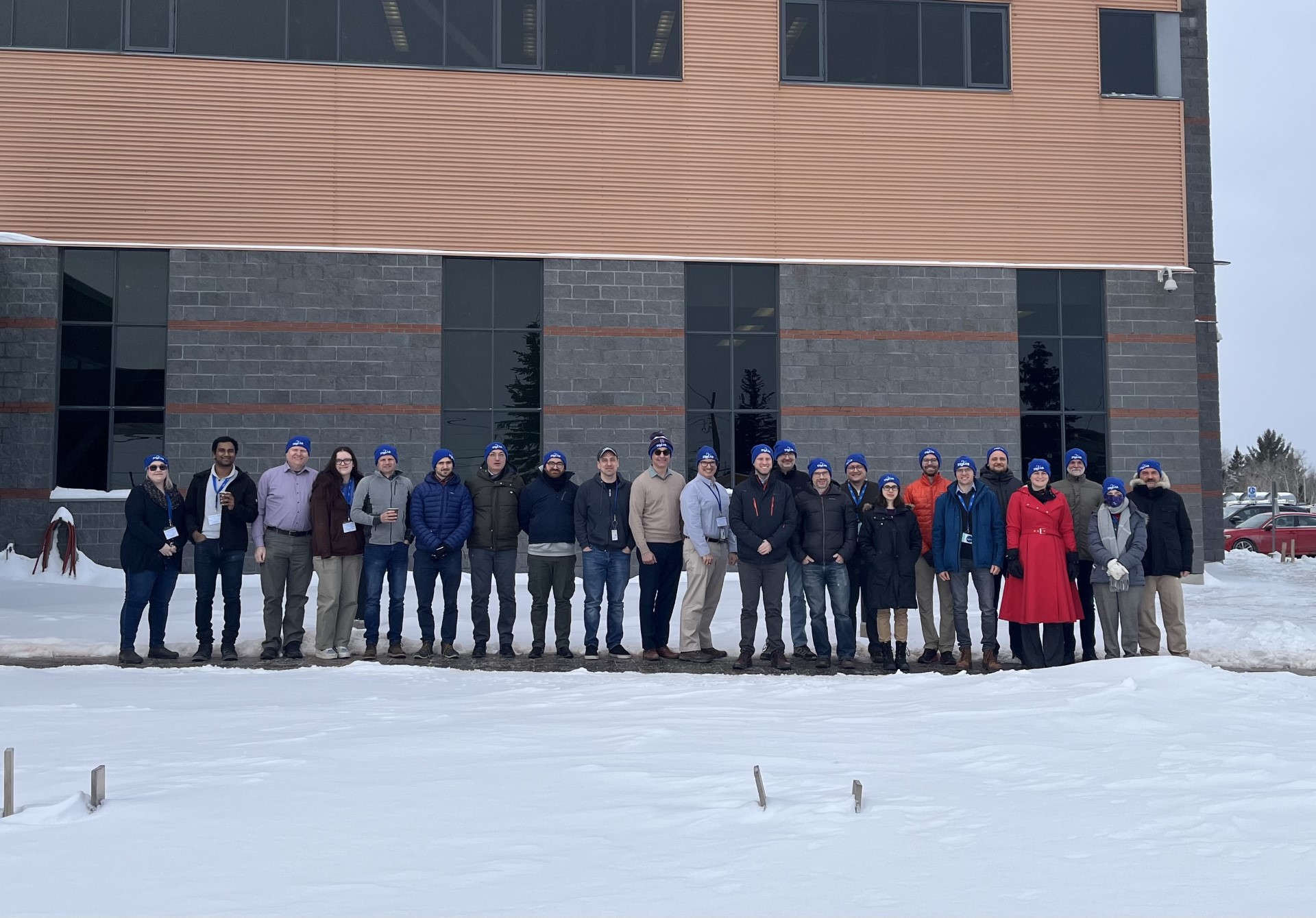 From the hot depths of the mine to the crisp winter air above  (-12°C). Credit by: SNOLAB.
