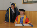Mrs Heather MacRae receives her fellowship