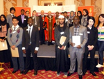 The 2011 scholarship winners at Mansion House