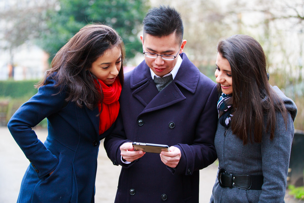 Three post graduate students 