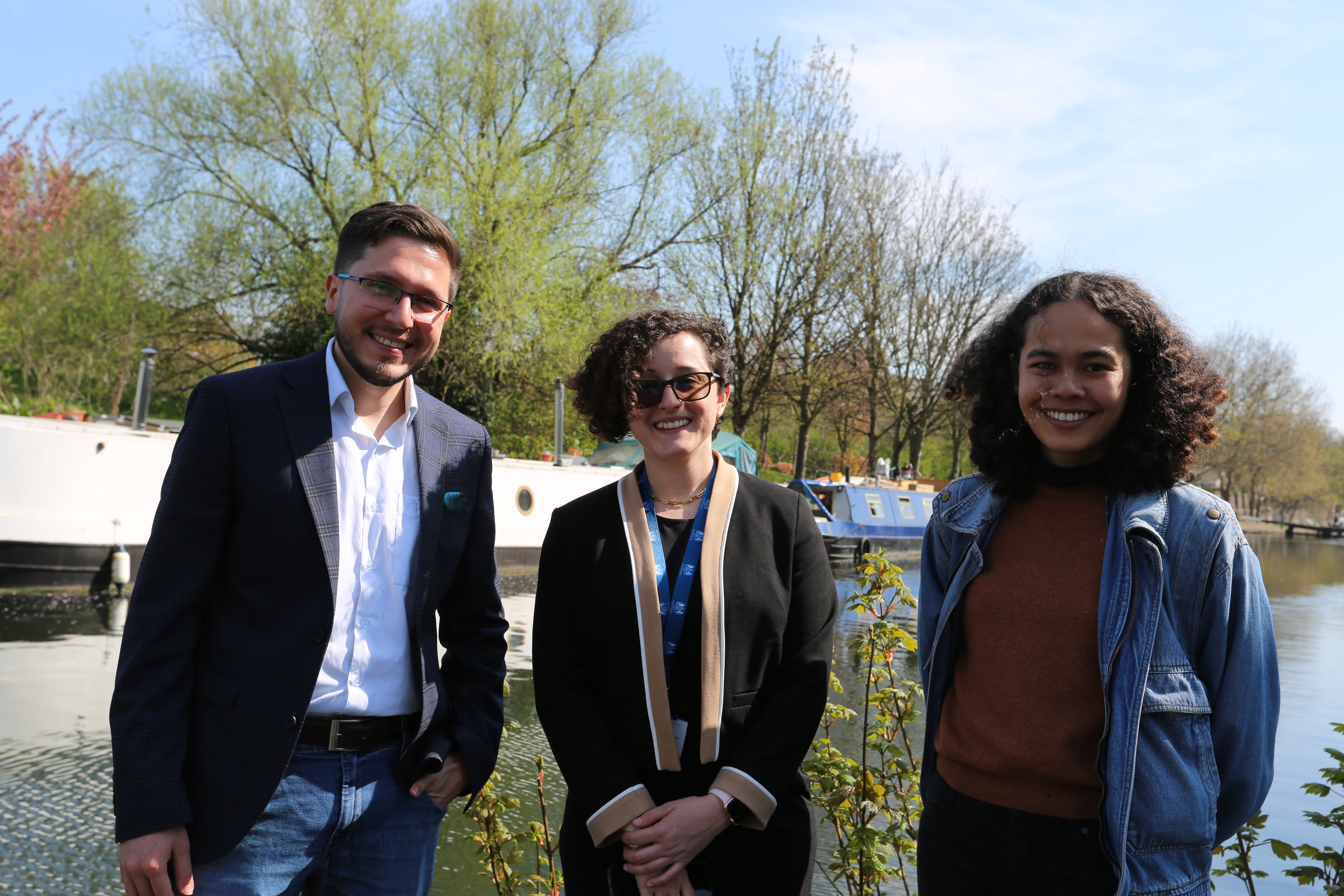 Gonzalo Pagliaro, Lara Abdul and Lalola Kaban.