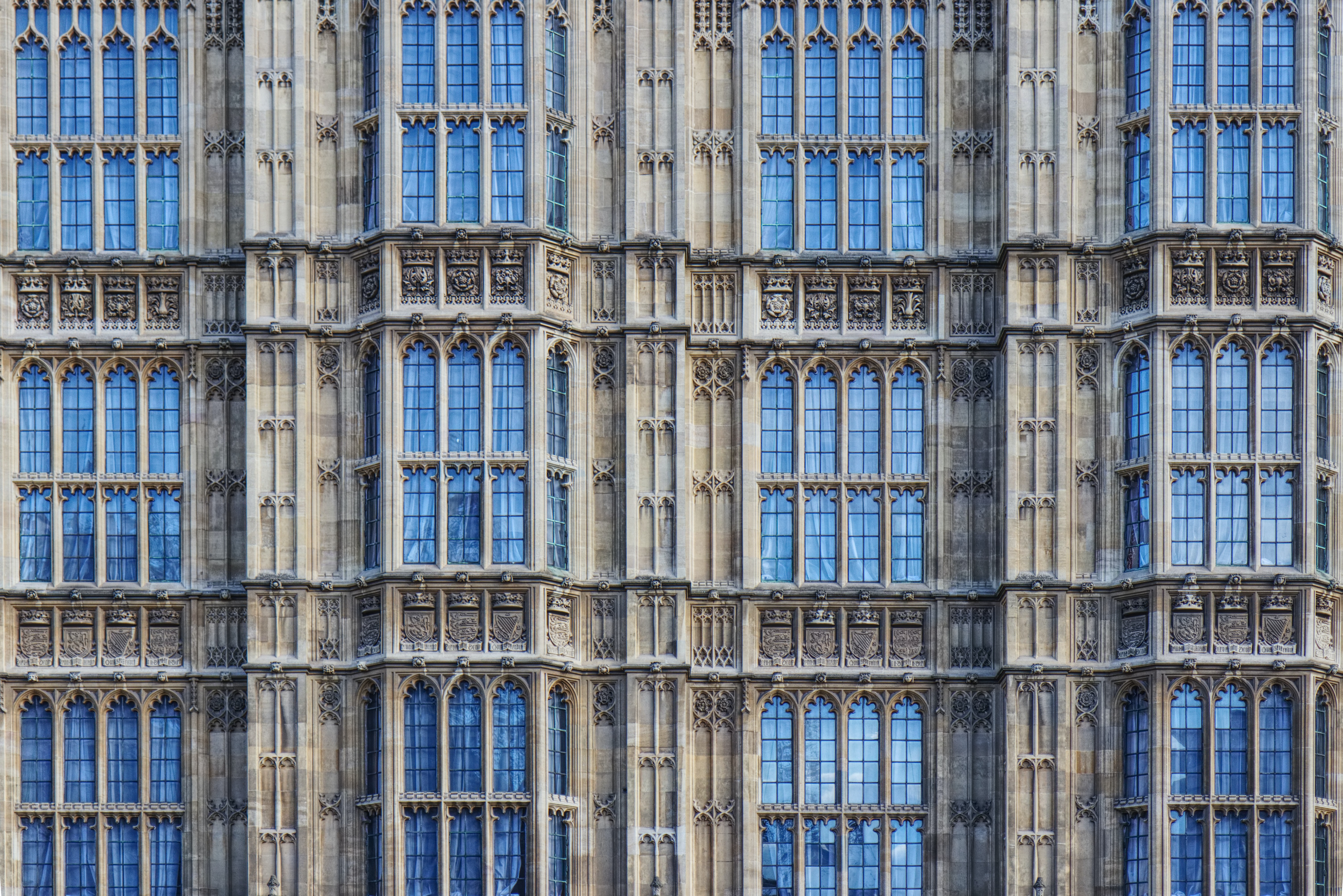 Windows at the Houses of Parliament (Westminster) 