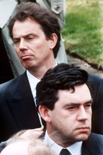 Tony Blair and Gordon Brown pictured at John Smith's funeral
