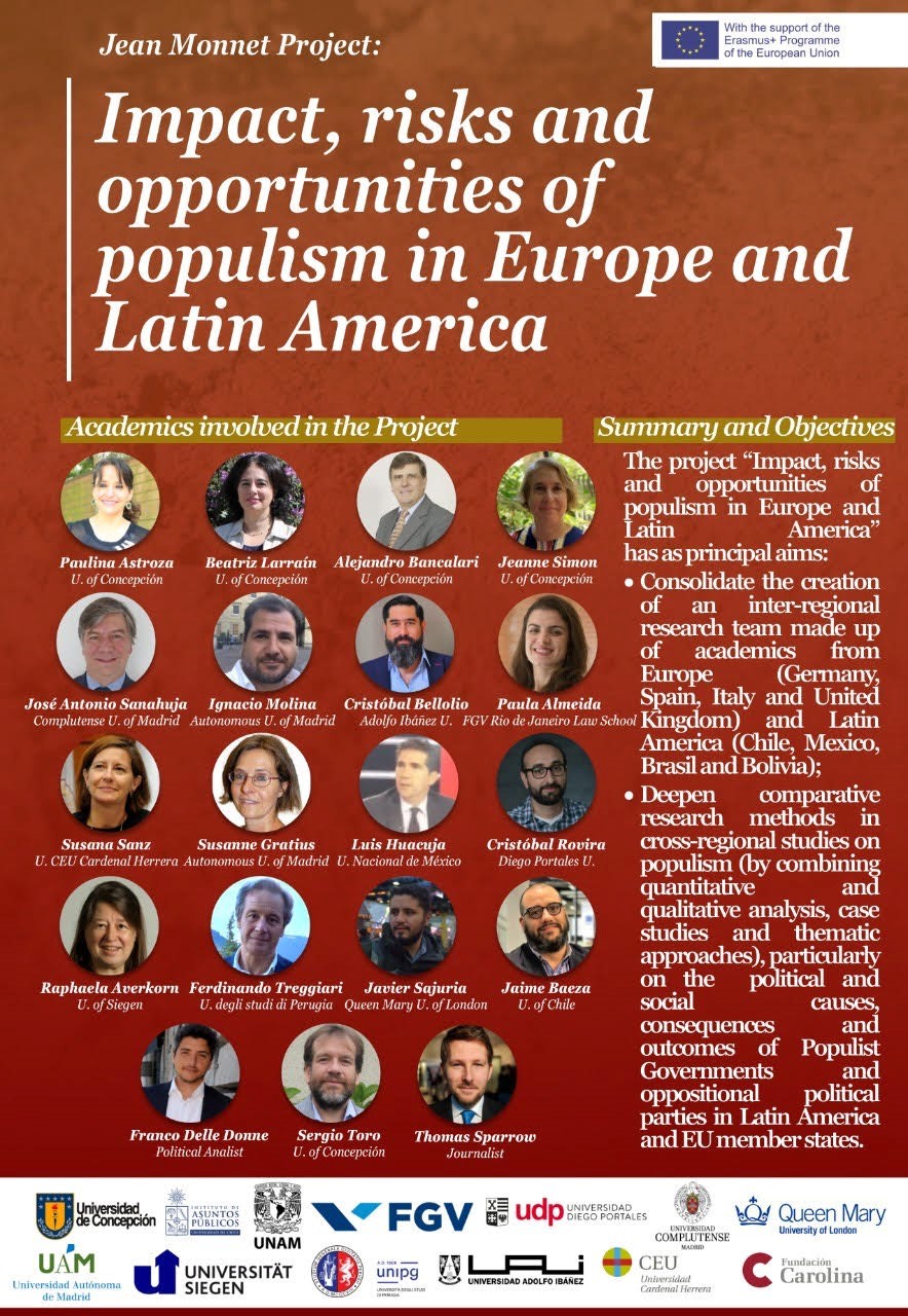 Jean Monnet Project: Impact, risks and opportunities of populism in Europe and Latin America