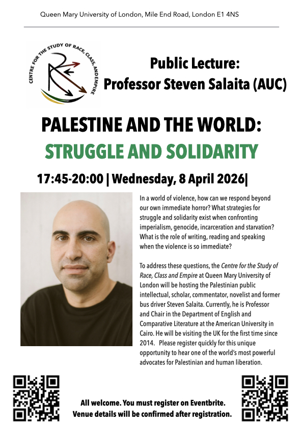 Recording: Public Lecture by Professor Steven Salaita