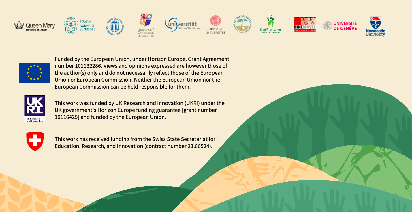 A graphic containing the logos of DEMETRA's funders.