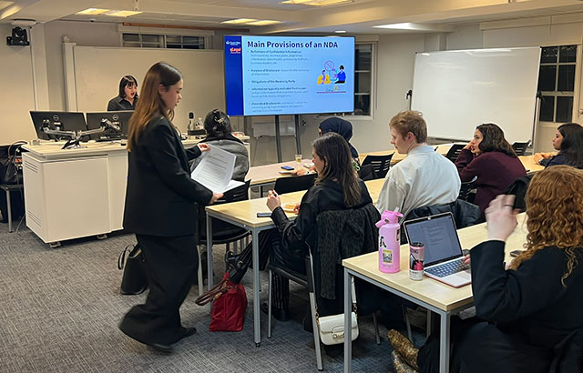 CCLS students at the new SOLM307 Public Legal Education for Start-ups module.