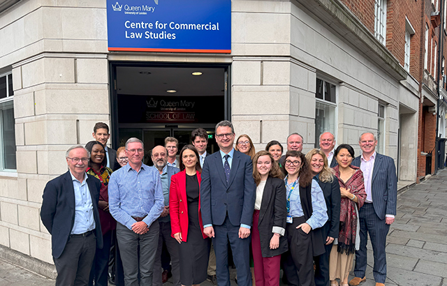 Duncan Matthews and other participants in the British Academy workshop outside CCLS.