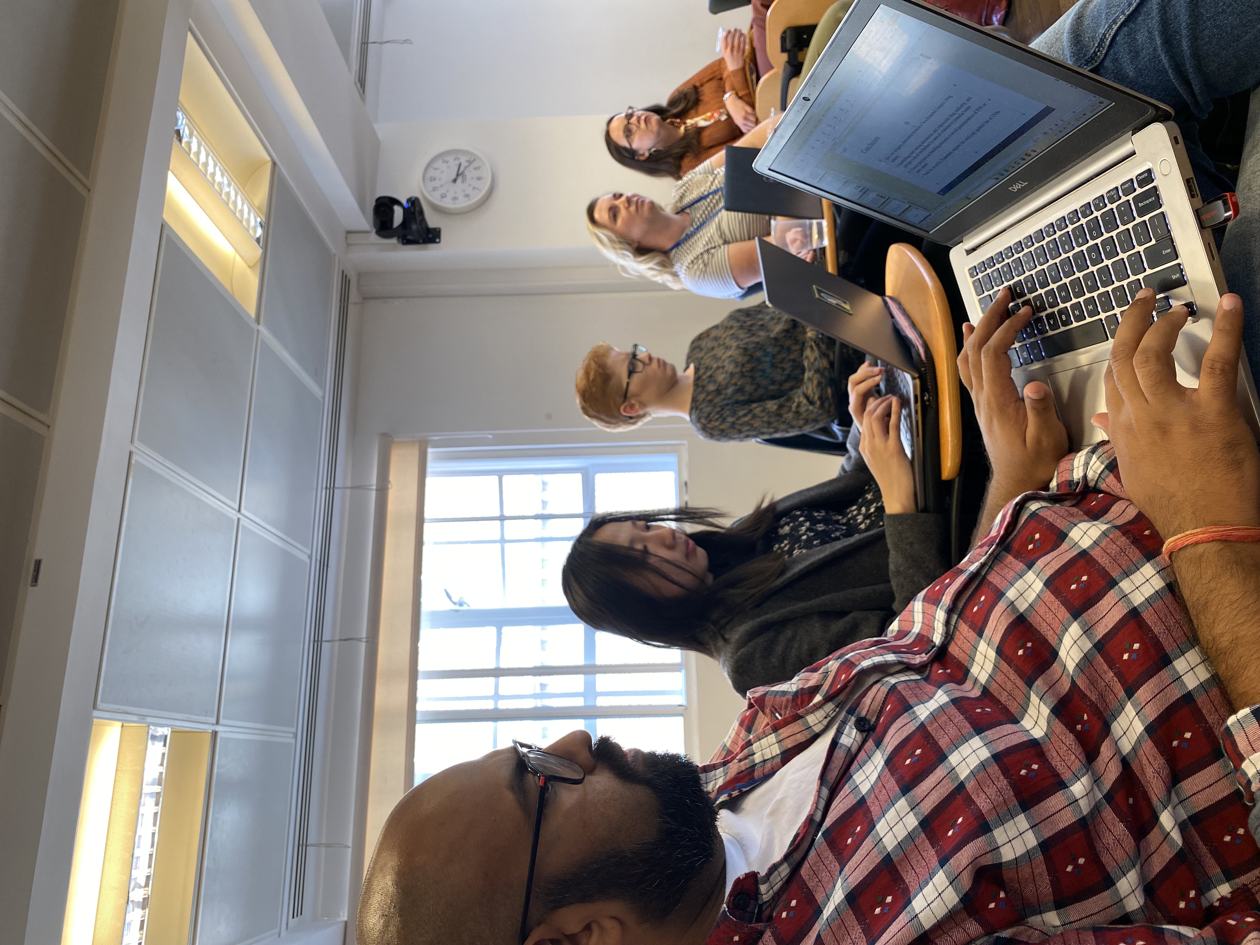 Group two at the Doctoral Seminar and Reading Group