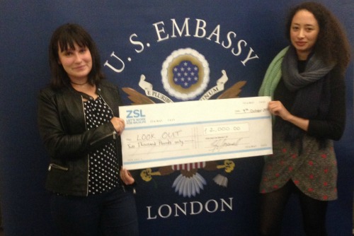 Marysia and her teammate collecting the winnings