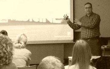 Dr James Pickering speaking at a TIGER event