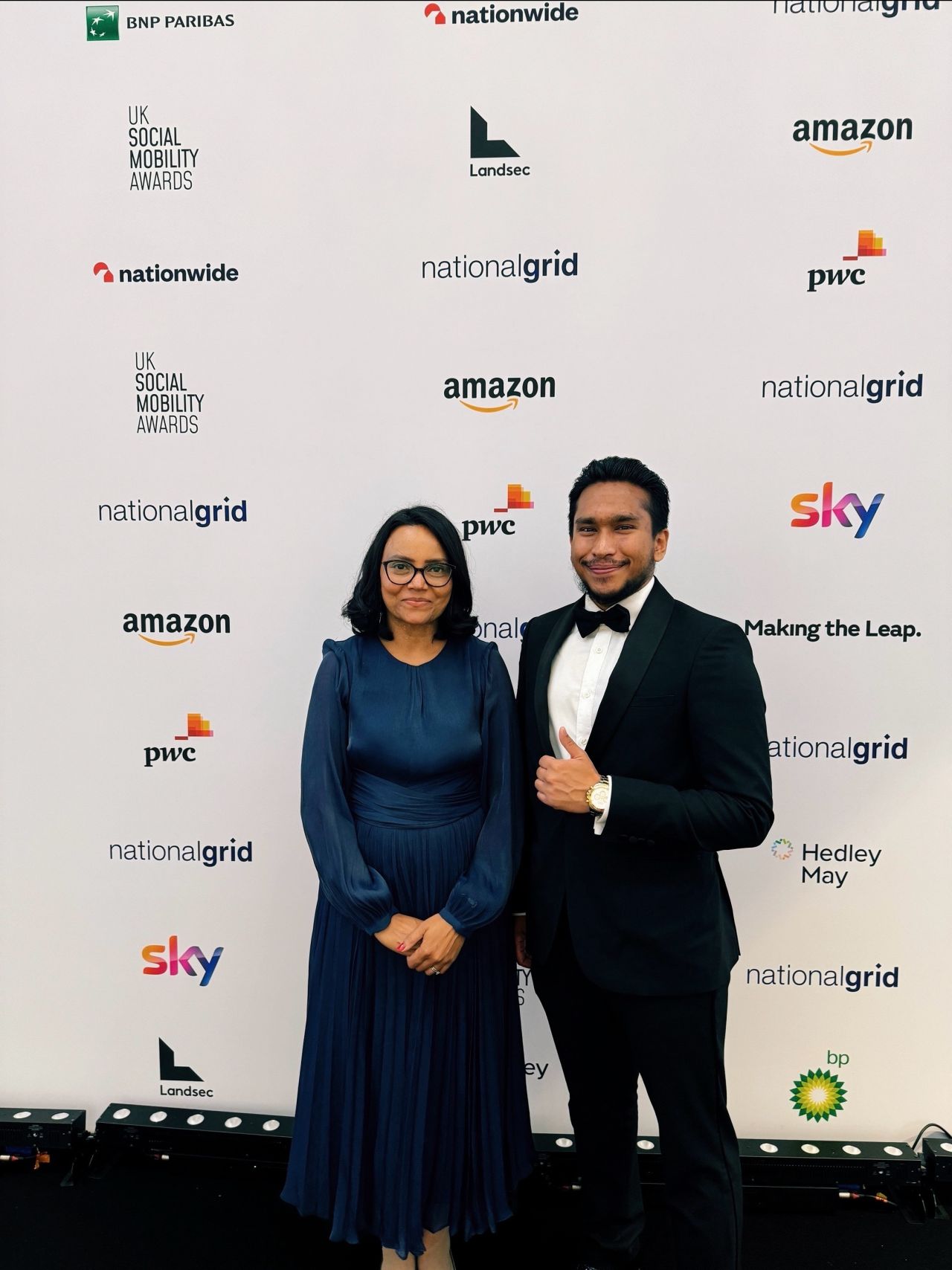 Professor Ishani Chandrasekara and Juned Miah