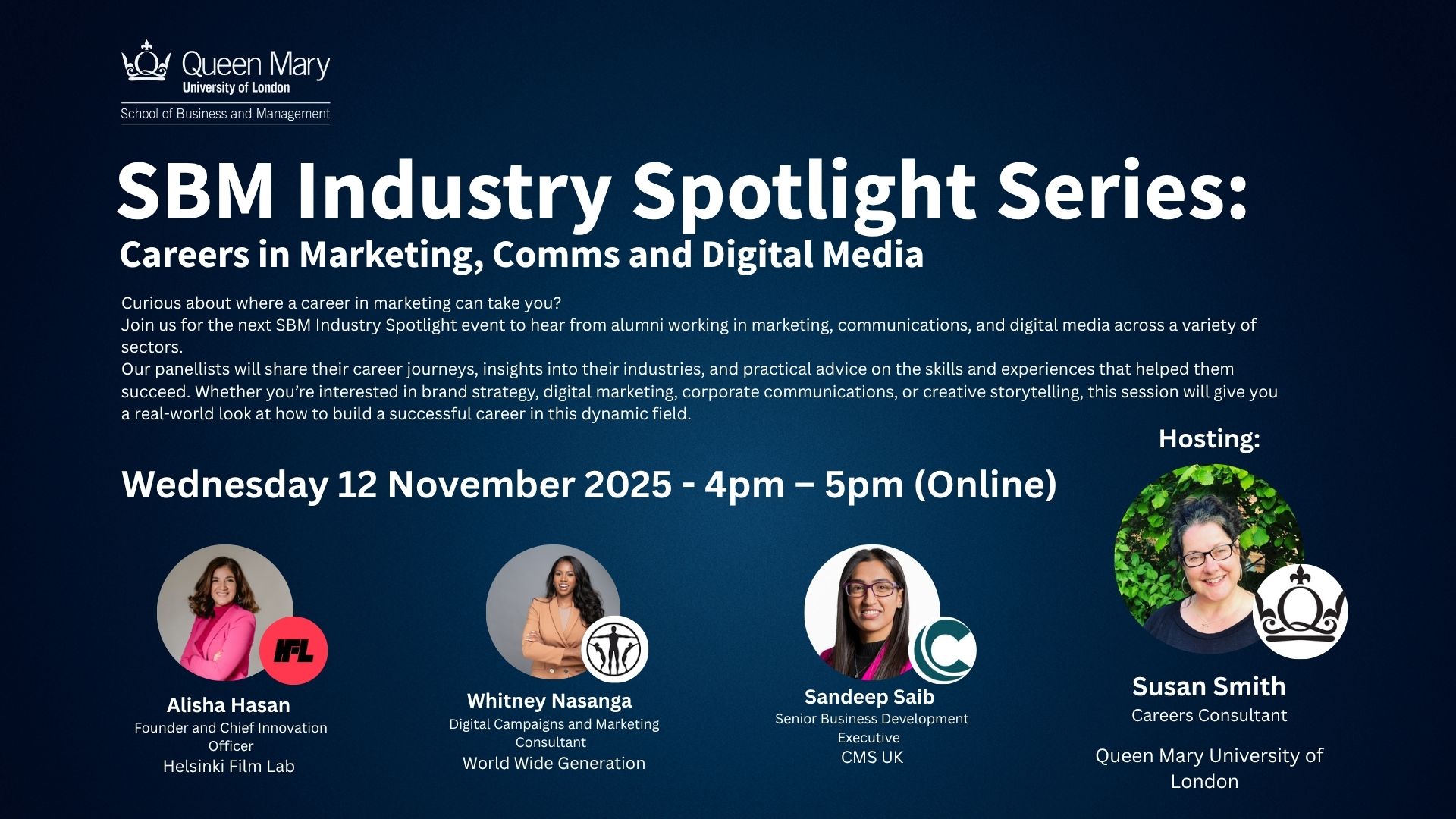 SBM Industry Spotlight Series: Careers in Marketing, Comms and Digital Media