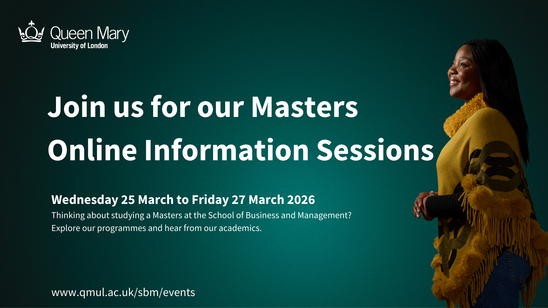 Masters Online Information Sessions 2026 