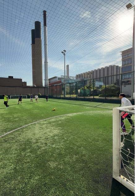 Football playing field