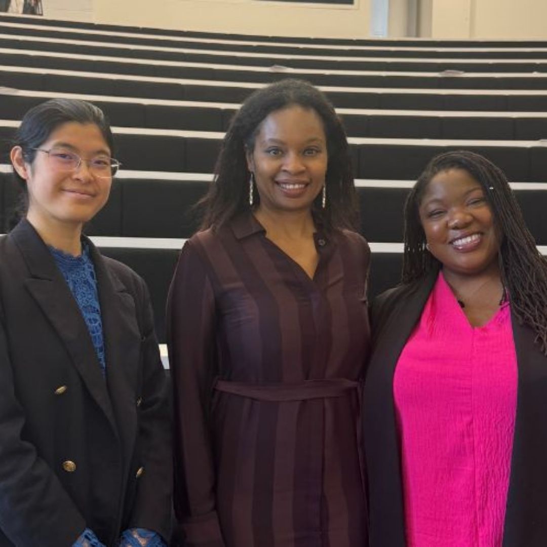 3 female academics standing side by side