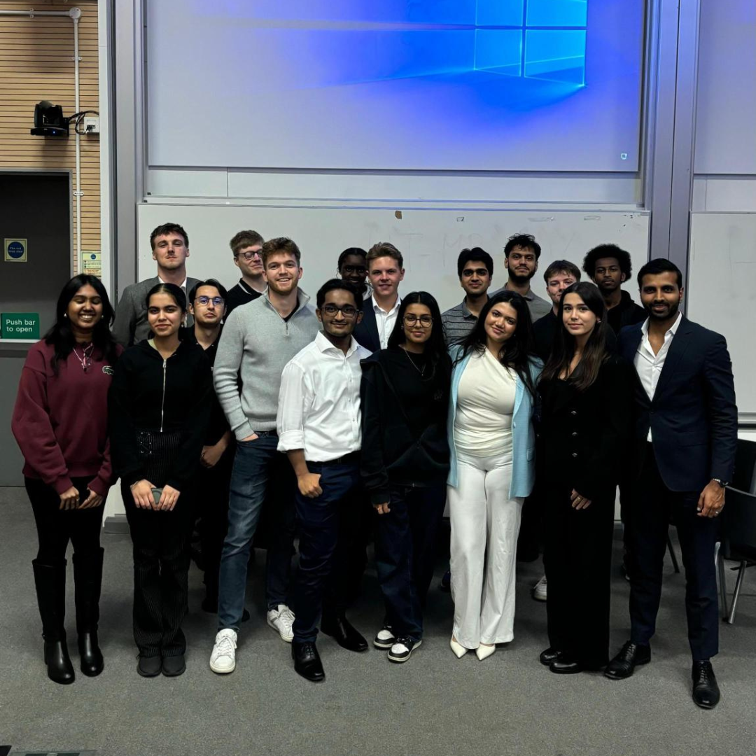 An image of Queen Mary Banking and Finance Society committee members