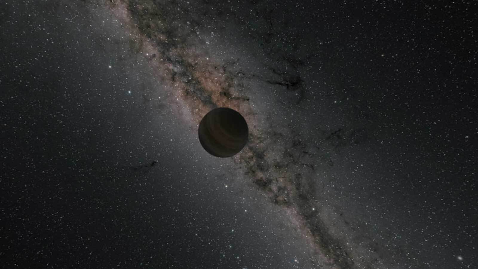 An artist's illustration of a rogue planet, dark and mysterious. Image Credit: NASA