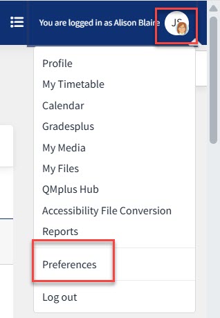 Notification options with two elements highlighted within a red box.