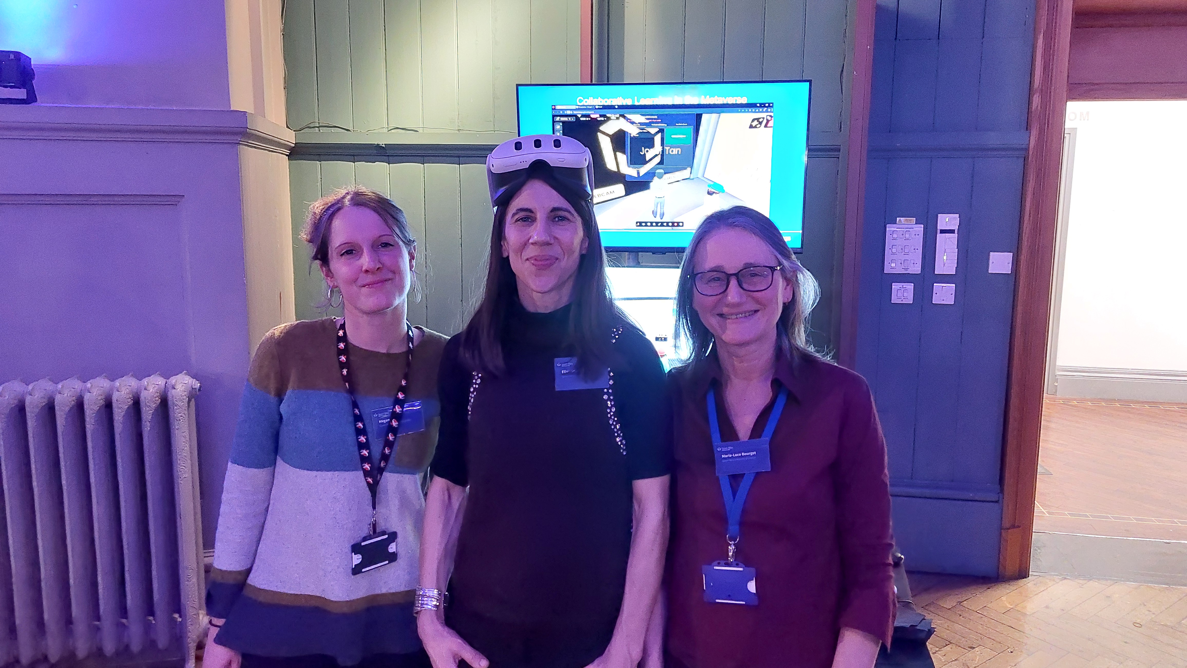 Megan, Elise and Marie-Luce at the event