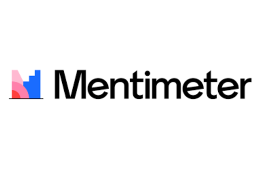 Mentimeter logo with the word ‘Mentimeter’ in black text next to a set of colourful bar‑chart style shapes.